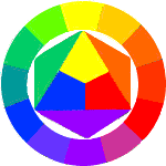 subtractive colour wheel