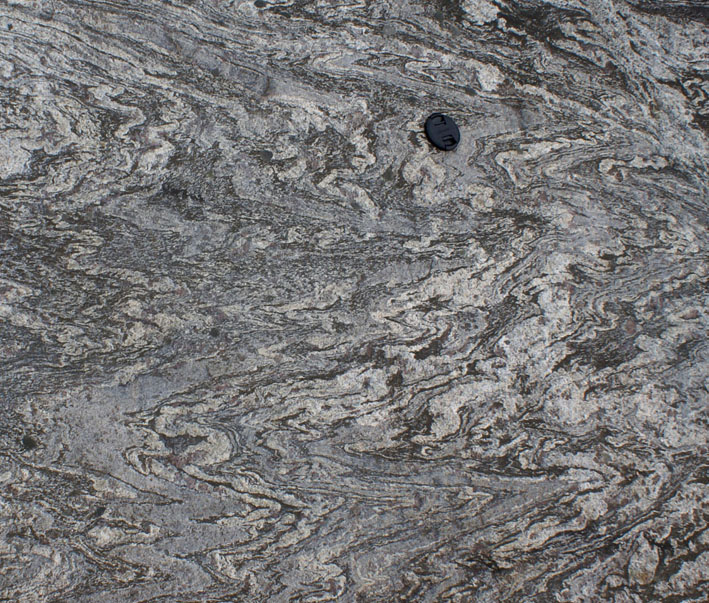 Folded
migmatite