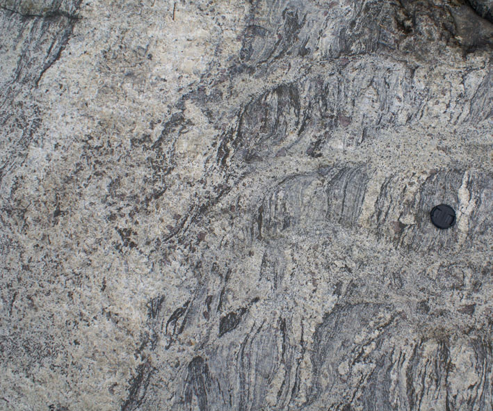 axial planar dykes, migmatites