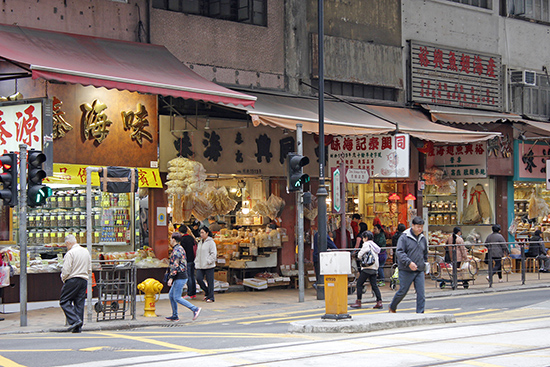 Dried seafood shops